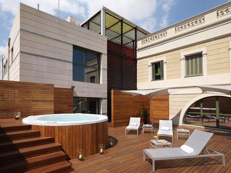 Hotel Bcn Design Barcelona Exterior foto The hotel's rooftop